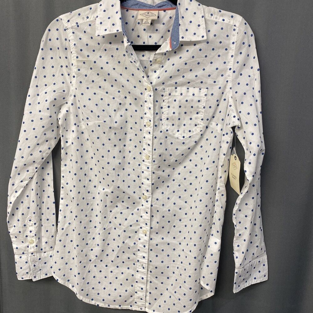 St. John’s Bay White Polka Dot XS (b21)